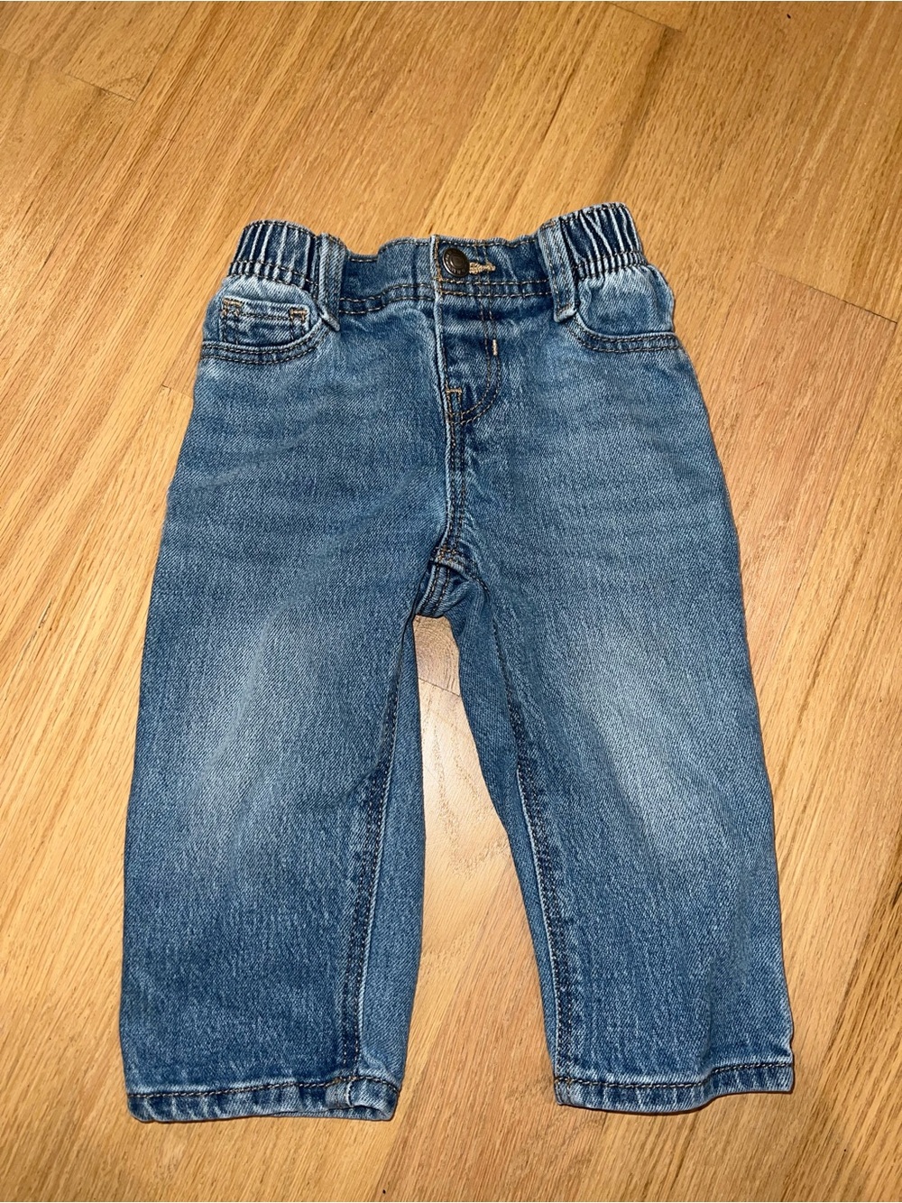 Old Navy Medium Wash Denim Pull-On Jeans